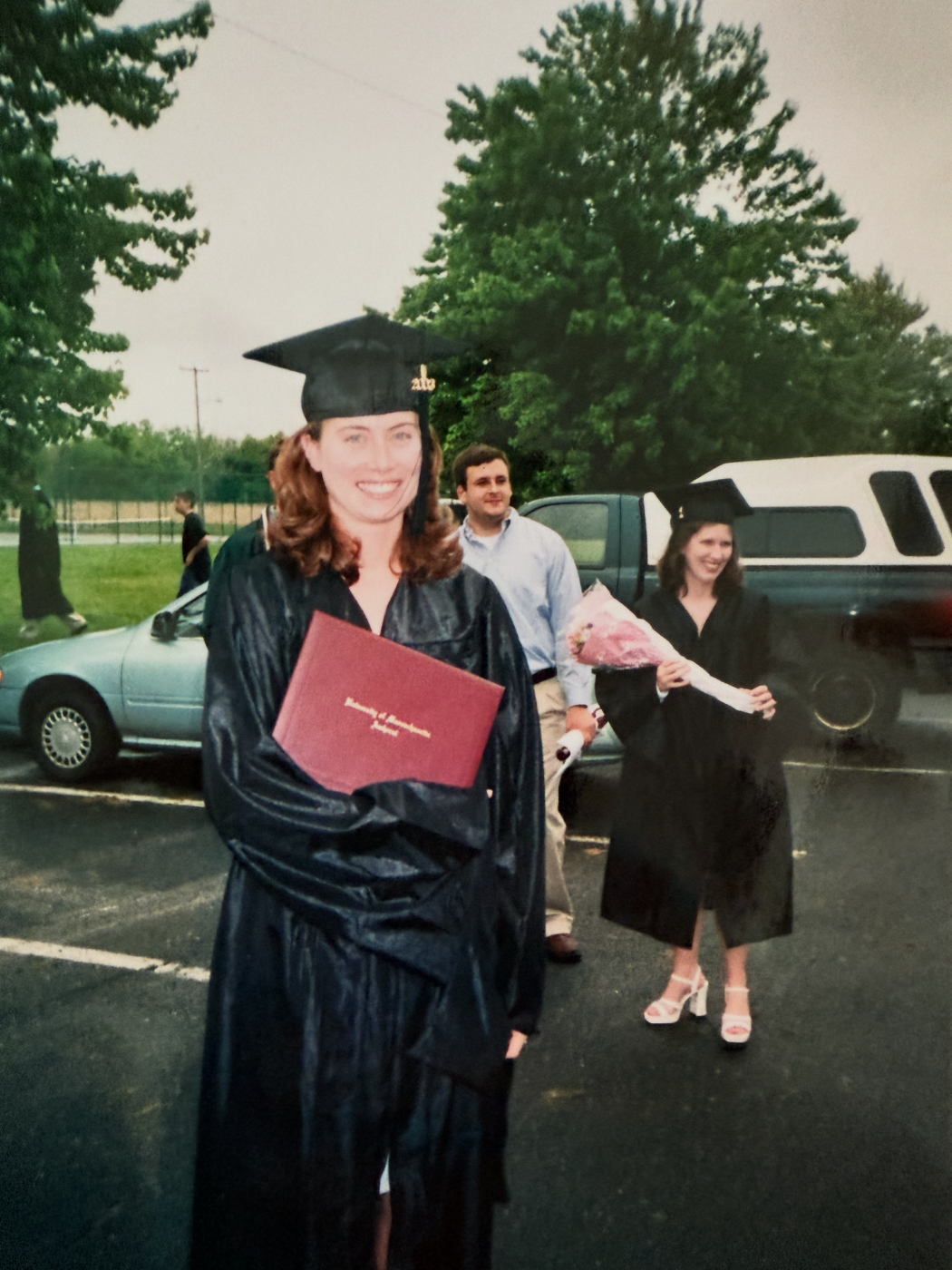 Christine Barber on her UMass Amherst graduation day in cap and gown